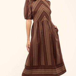 NWT Blu Pepper Chevron striped dress